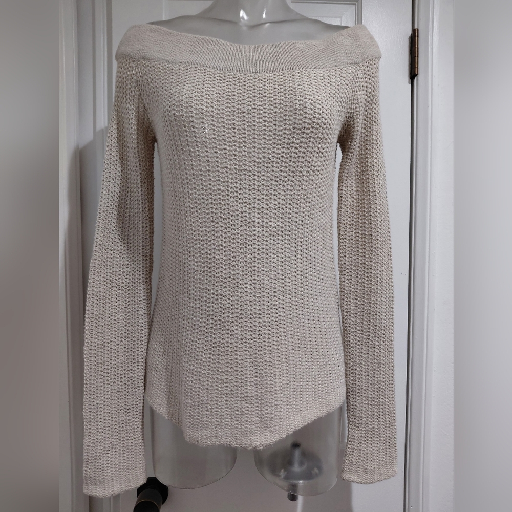 James Perse Linen Cowl Neck Sweater 3